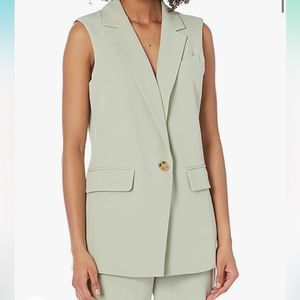 SAGE GREEN BLAZER VEST